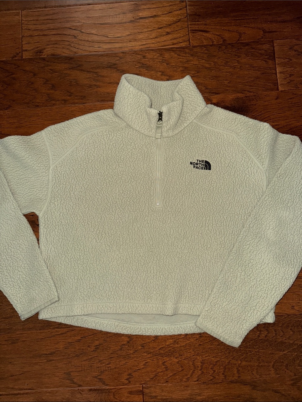 The North Face Women's Mint Green Sherpa Quarter-Zip Pullover - Picture 4 of 6